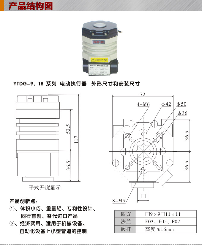 電動執(zhí)行器,電動頭,YTDG-RS18電動執(zhí)行機(jī)構(gòu)結(jié)構(gòu)圖