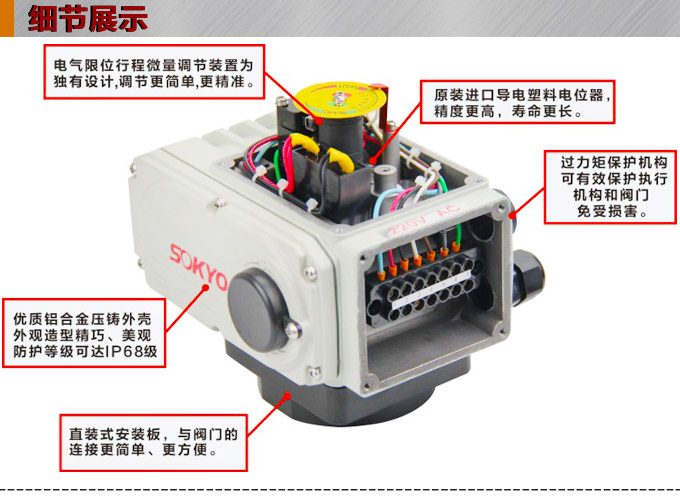 電動執(zhí)行器,電動頭,YTDG-RS400電動執(zhí)行機構(gòu)細節(jié)圖1