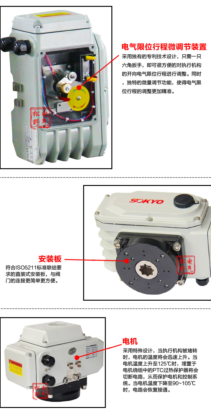 電動(dòng)執(zhí)行機(jī)構(gòu),YTDG-RKB1000電動(dòng)執(zhí)行器,電動(dòng)頭細(xì)節(jié)圖2