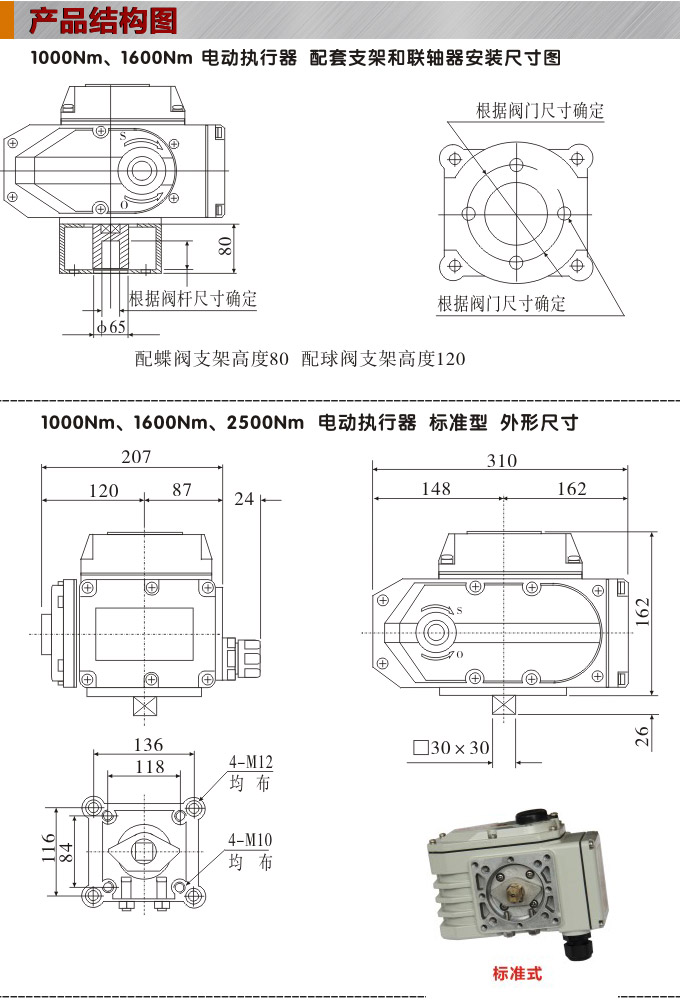 電動(dòng)執(zhí)行機(jī)構(gòu),YTDG-RKB1000電動(dòng)執(zhí)行器,電動(dòng)頭結(jié)構(gòu)圖,標(biāo)準(zhǔn)式