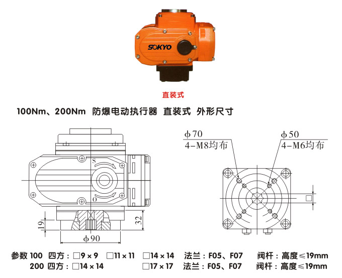 防爆電動執(zhí)行器,YTEx-RS200防爆電動執(zhí)行機(jī)構(gòu)結(jié)構(gòu)圖,直裝式