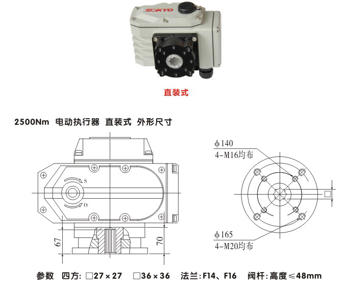 智能電動(dòng)執(zhí)行器,YTDZ-RS2500智能電動(dòng)執(zhí)行機(jī)構(gòu)結(jié)構(gòu)圖,直裝式