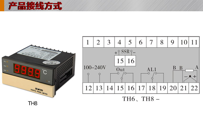 溫控器,TH8經(jīng)濟型溫度控制器,溫控表接線方式