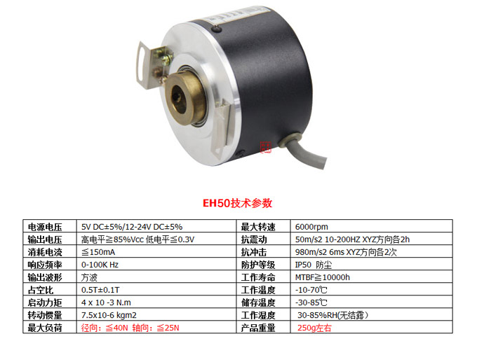 光電旋轉(zhuǎn)編碼器,EH50光電編碼器,編碼器,旋轉(zhuǎn)編碼器技術(shù)參數(shù)1