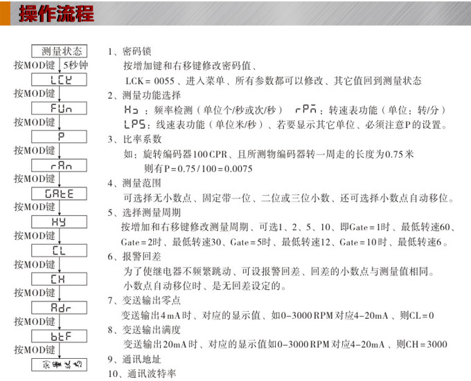 轉(zhuǎn)速表,FT頻率表,線速度表操作流程